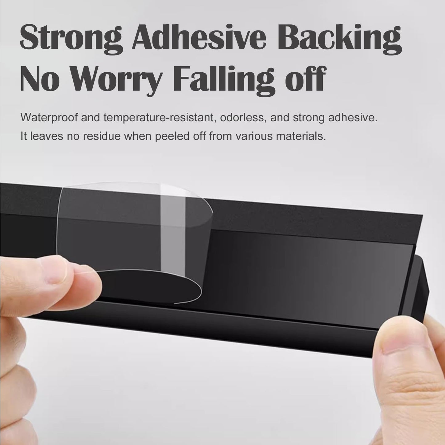 2 Pieces Ticket Holder Receipt Holder for Restaurant Refrigerator, No Drill Restaurant Order Ticket Holder, for Walls Home Kitchen Office Cafes Pubs Bars (Black, 19.7", 2p)