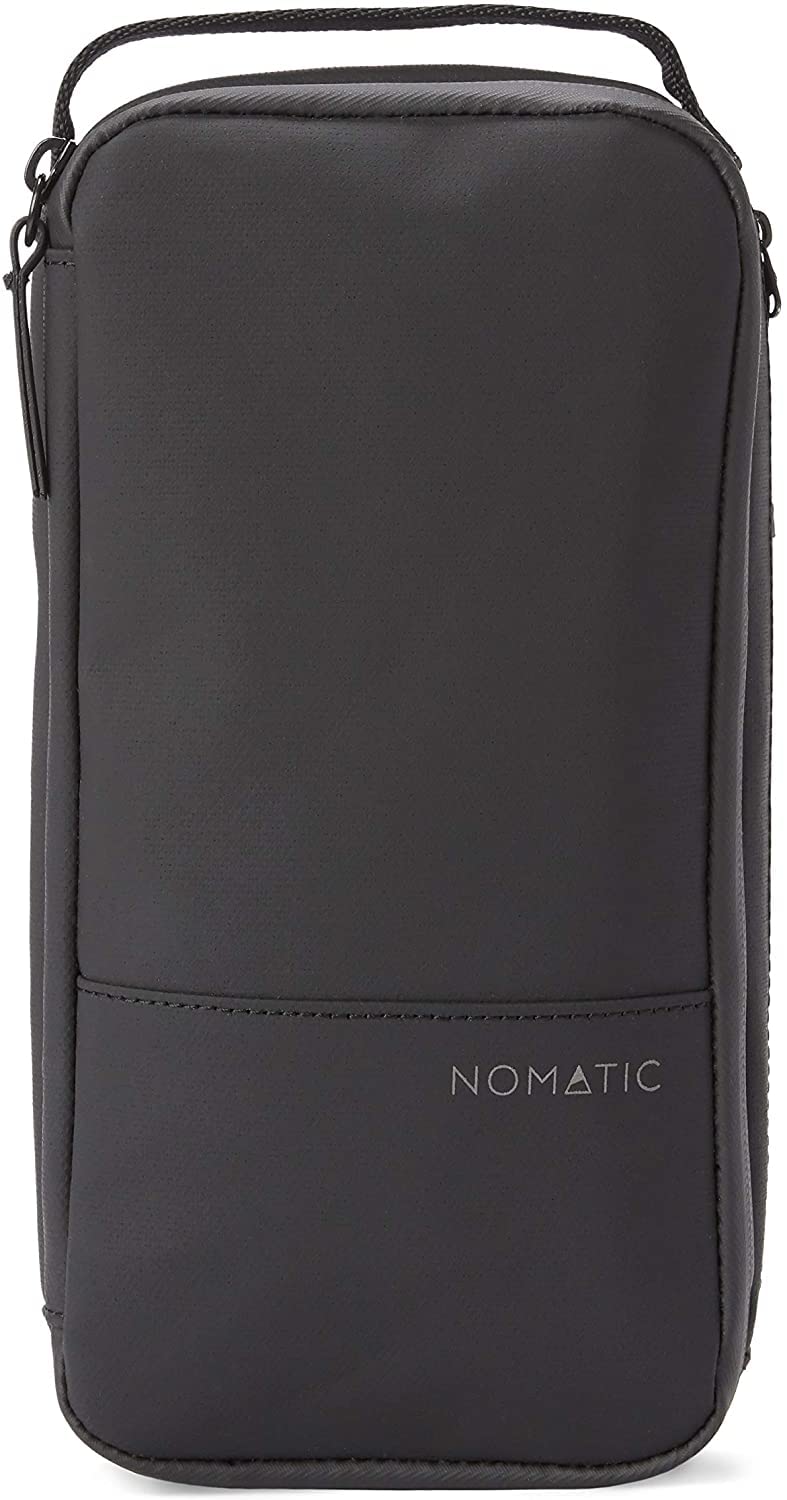 NOMATIC- Toiletry Wash Bag for Travel, Waterproof Storage Case for Shaving Kit, Makeup, Toiletries (Black), Small V2