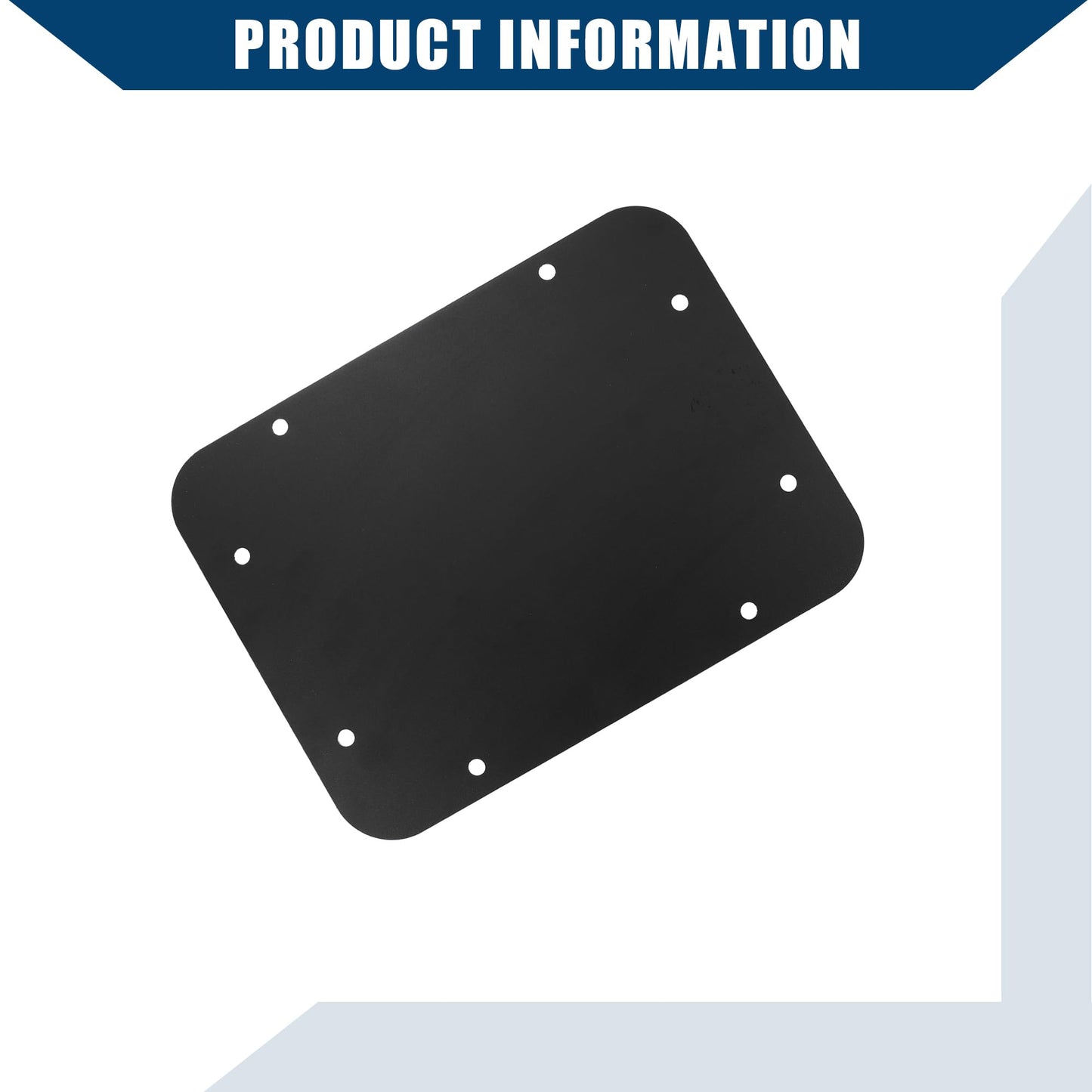 Hihaha Spare Tire Carrier Delete Filler Plate with Rubber Plug Bolts for Jeep Wrangler JK 2007-2018 / Rear Tailgate Plug Vent Plate Cover/Durable / 1Pcs Black
