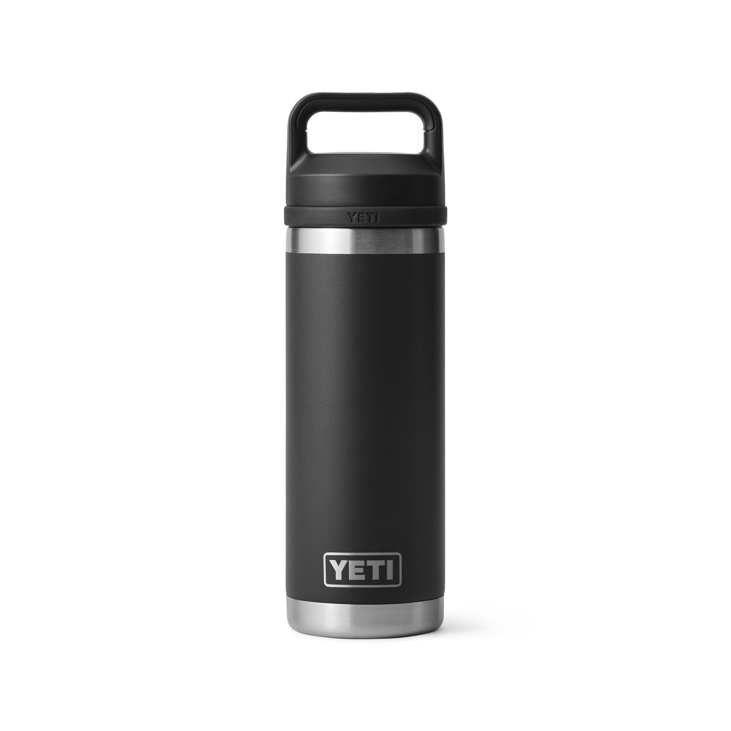 YETI Rambler 18 oz Bottle, Vacuum Insulated, Stainless Steel with Chug Cap, Black
