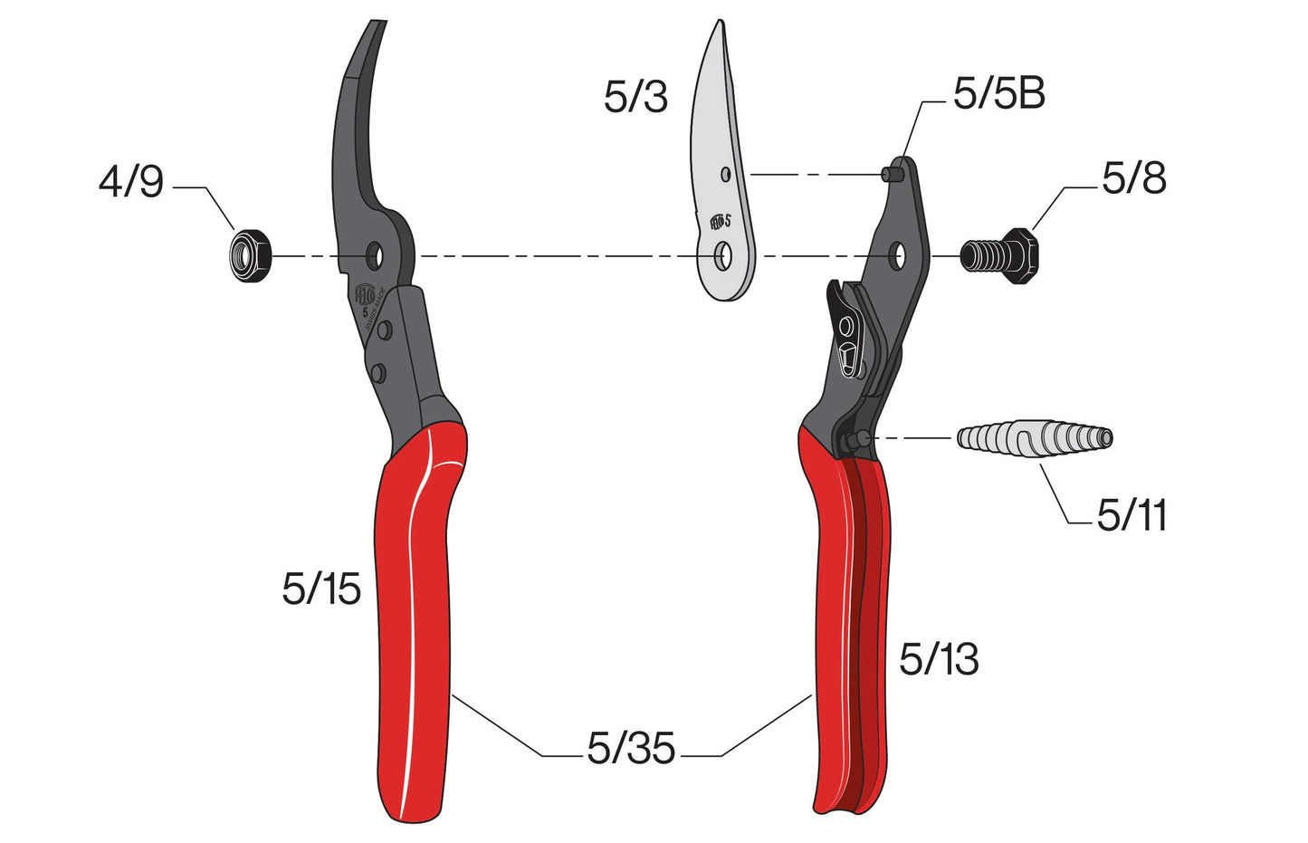 Pygar Inc Felco F-5 Classic Manual Pruning Shears