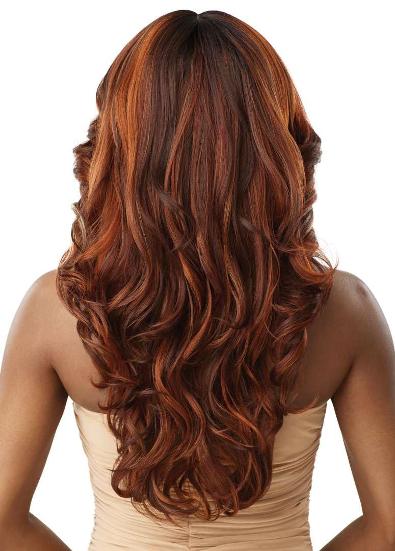 Outre Melted Hairline Synthetic Hd Lace Front Wig - Mandisa (Color : Drf Ginger Vanilla Kiss)