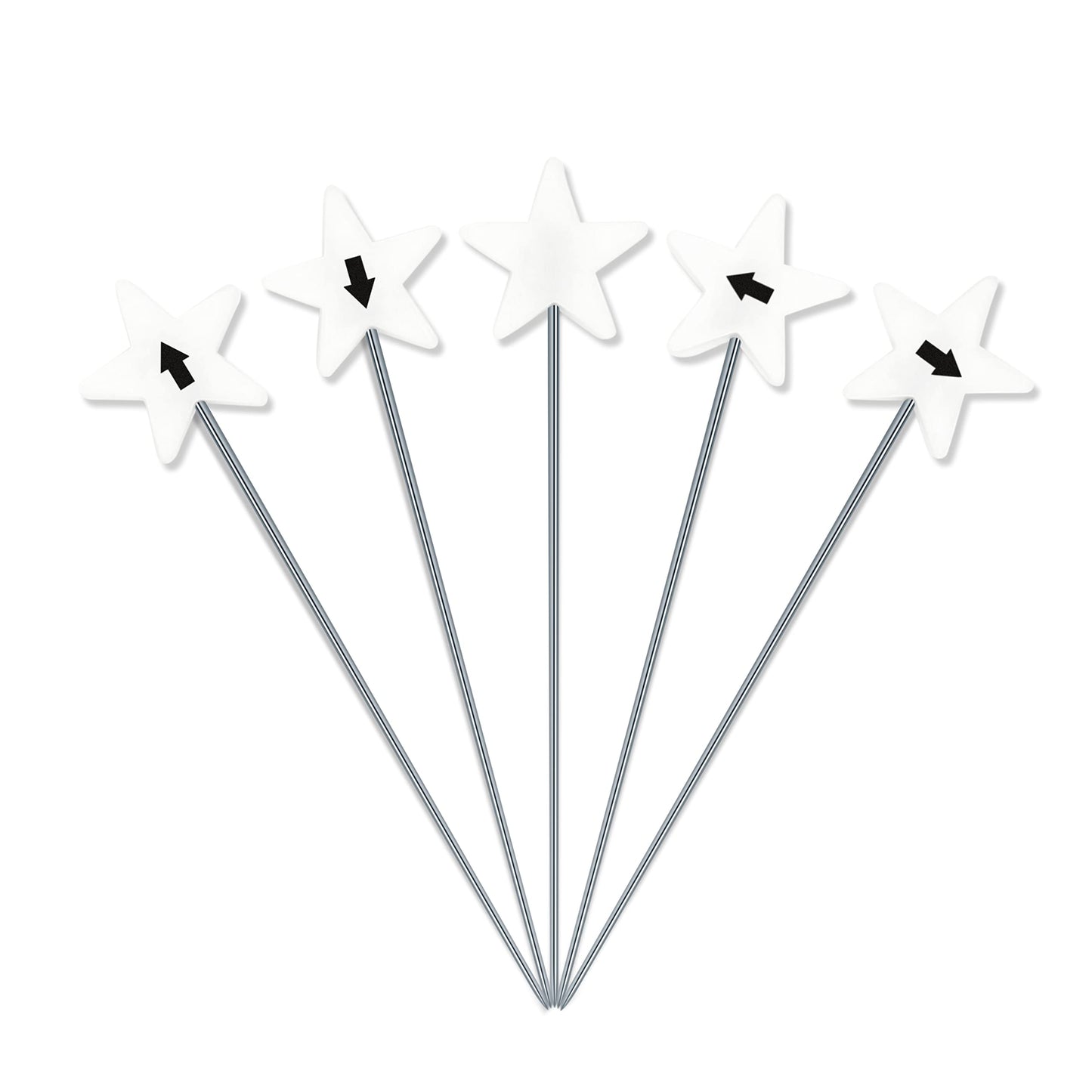 Dritz 3019 Flat Head Numbered and Directional Pins (115-Count), White