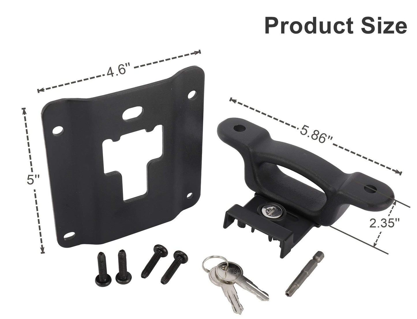 Toolly Box Link Tie Down Brackets with Tie Down Anchors Cleats Locking Kit Compatible with 2015-2025 F150 F250 F350, Replacement for Ford FL3Z-9928408-AB FL3Z-99000A64-B