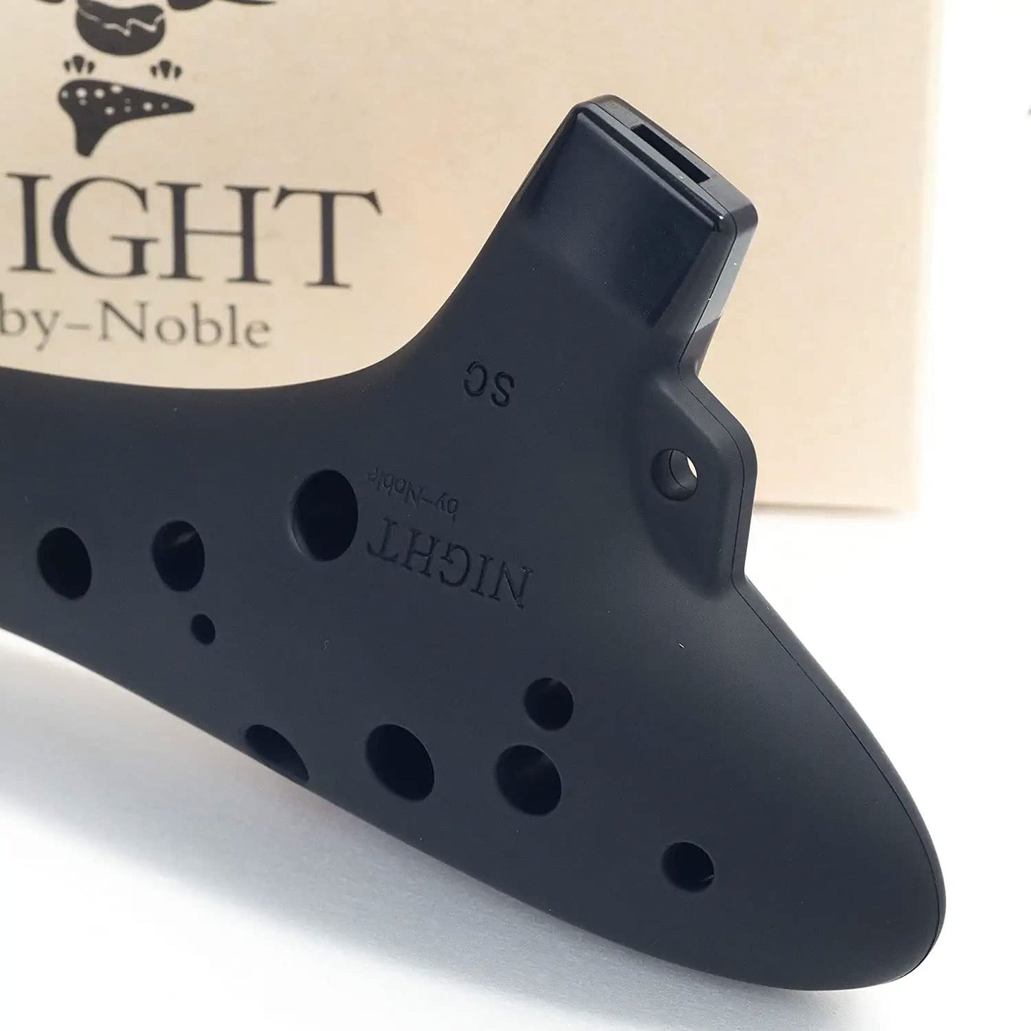 Night By Noble Plastic Ocarina SC Black (Soprano C Style)
