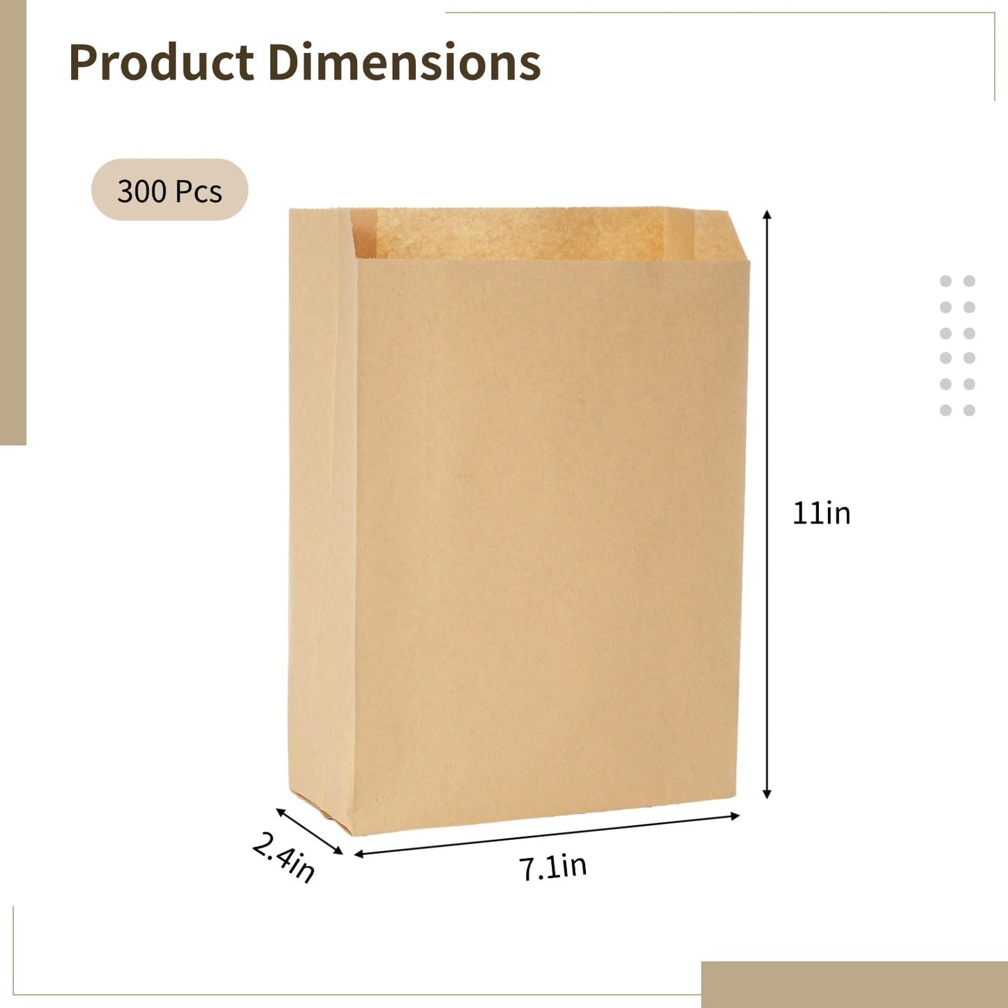 300 Pcs Feminine Hygiene Bags, Sanitary Napkin Disposal Bags, Waxed Kraft Hygiene Liner Bags, Bathroom Waste Liner Bags, Business Restroom Personal Dispensers, Tampon Bags