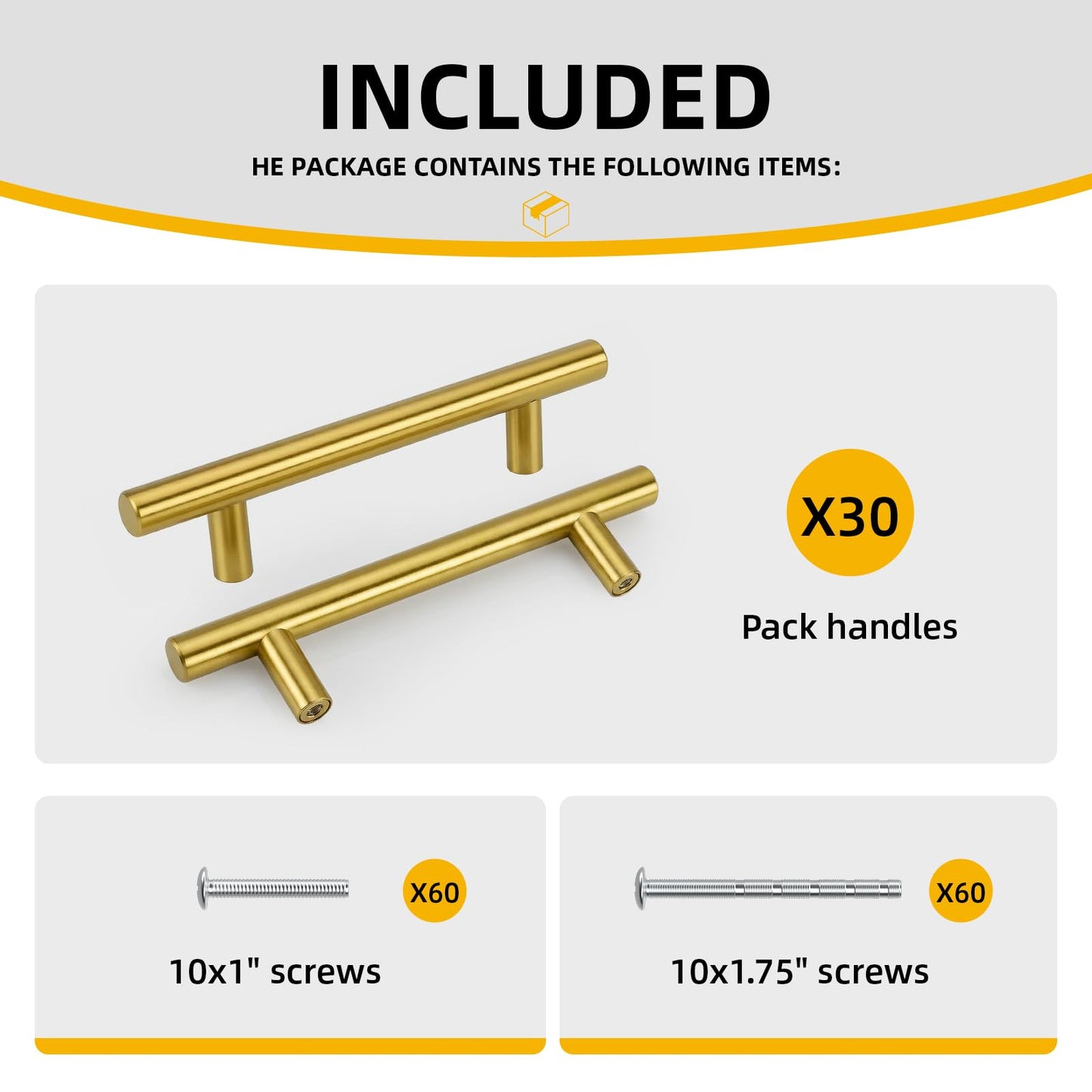 goldenwarm 30 Pack Gold Cabinet Pulls 96mm 3-3/4in Hole Cente Drawer Handles Brushed Gold Drawer Pulls Kitchen Cupboard Handles Cabinet Door Handles Kitchen Cabinet Hardware