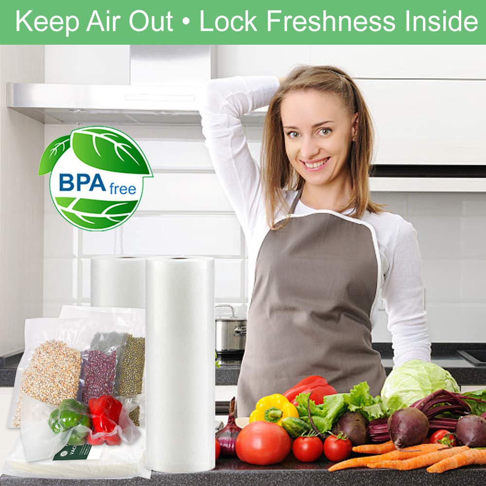 O2frepak 200 Quart Size 8" x 12" Vacuum Sealer Bags for Food,BPA Free and Puncture Prevention Vacuum Seal Food Bags,Great for Sous Vide Vaccume Sealer PreCut Bag
