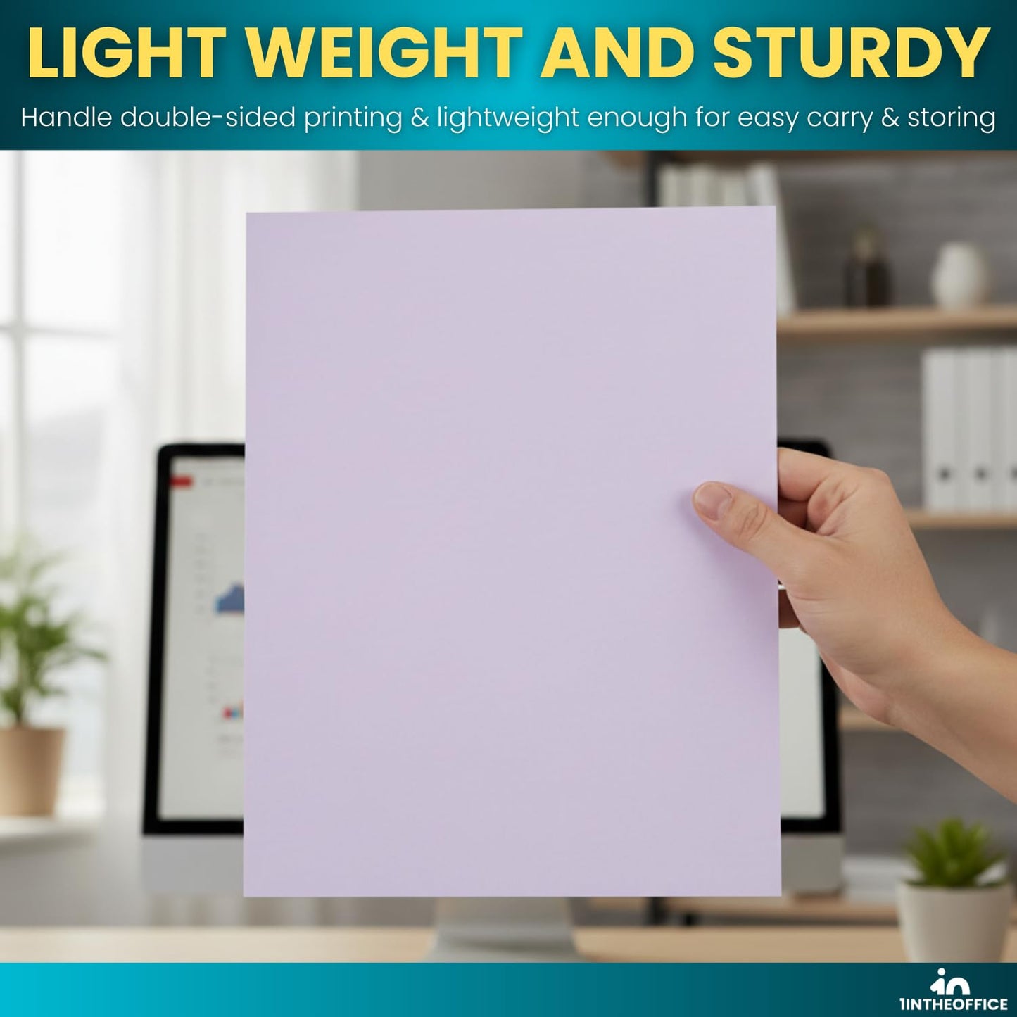 1InTheOffice Lilac Colored Copy Paper, Crafting & Office, 8.5 x 11", 20 lb, 500 Sheets