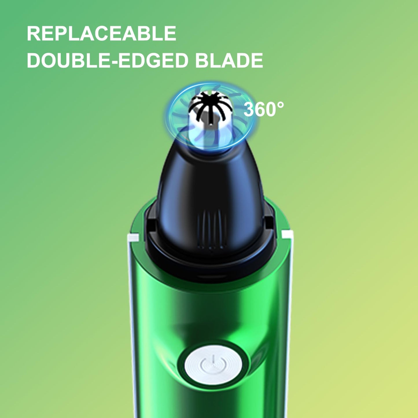 Aiefeya Nose Hair Trimmer for Men & Women, Professional Painless Eyebrow, Facial & Nose Hair Trimmer, IPX7 Waterproof, USB Rechargeable, All-in-ONE