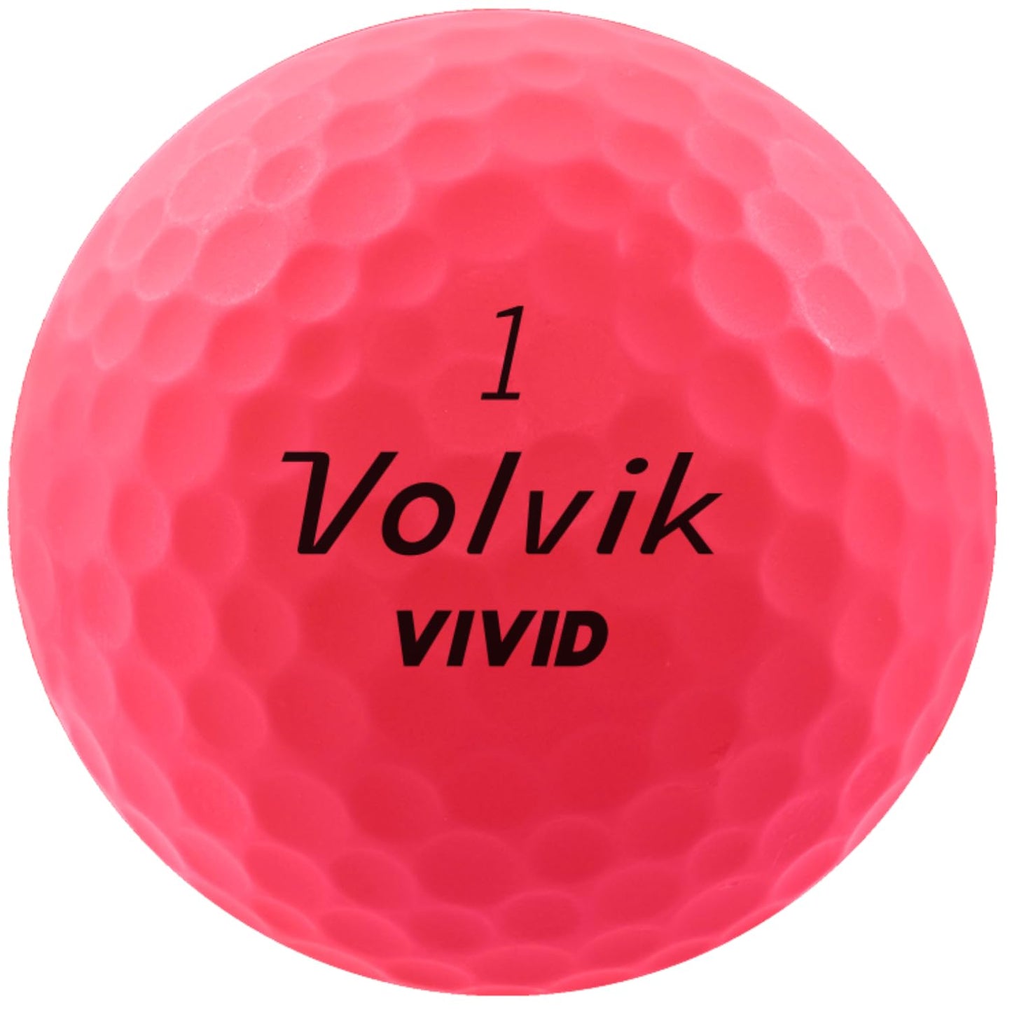 Volvik Vivid Matte Golf Balls (One Dozen) (Pink)