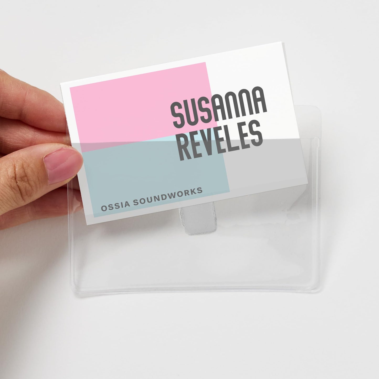 Name Badge Insert Refills, Cardstock, 3" x 4", White