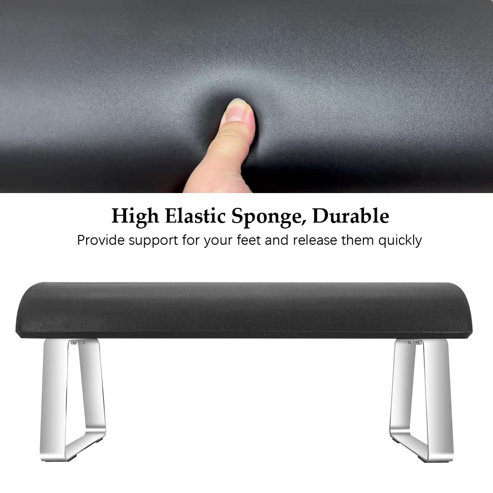 Foot Rest Under Desk, Soft Footrest Under Desk Ergonomic Foot Rest Desk Footstool for Office Home Use, Washable and Sturdy (Black)