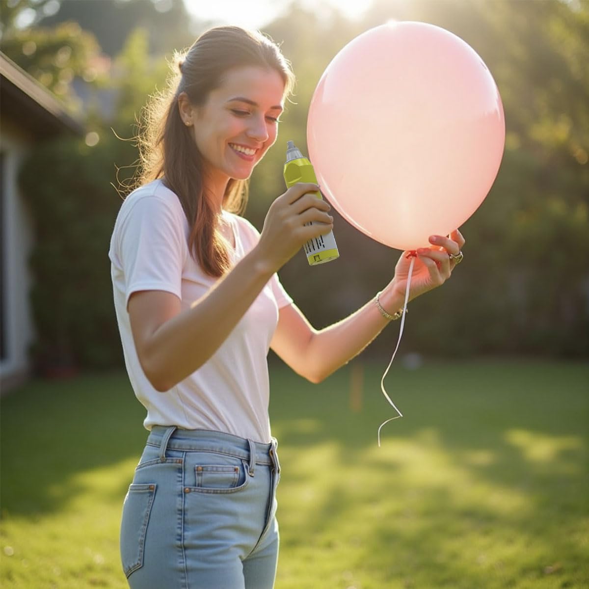 Balloon Electric Pump – Cordless USB Rechargeable Handheld Inflator for 12”+ Latex & Foil Balloons for Air Duster Fast Portable Air Blower for Parties & Events