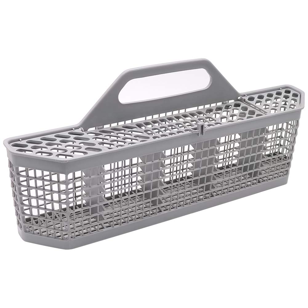 GE Dishwasher Silverware Basket WD28X10128 - 19.7"x3.8"x8.4" - Compatible With WD28X10127 WD28X10131 WD28X10132 1088673 AP3772889 PS959351 AH959351 - Grey, Food Grade