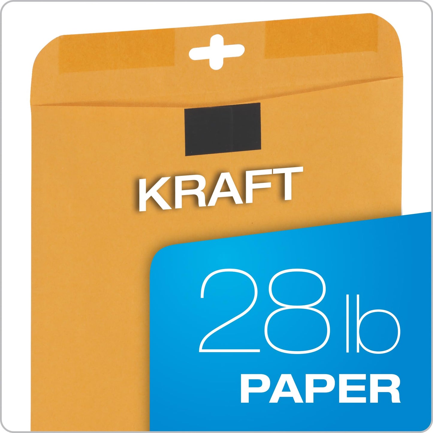Quality Park Postage Saving Clear-Clasp Envelopes, 10 inches x 13 inches, Kraft, 100 Count (43768)