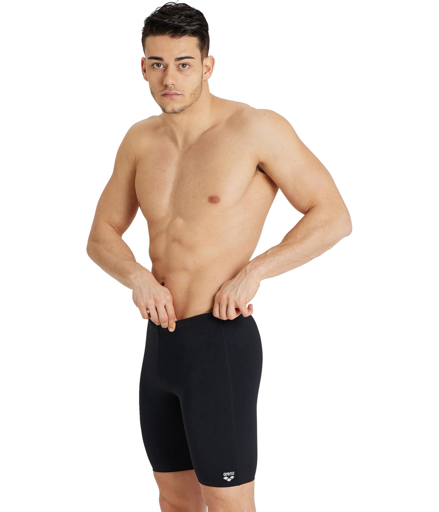 ARENA Feel Dynamo Jammers for Men - Swimwear for Racing & Training, Quick-Dry, Low Drag - Men's Swim Jammers Black