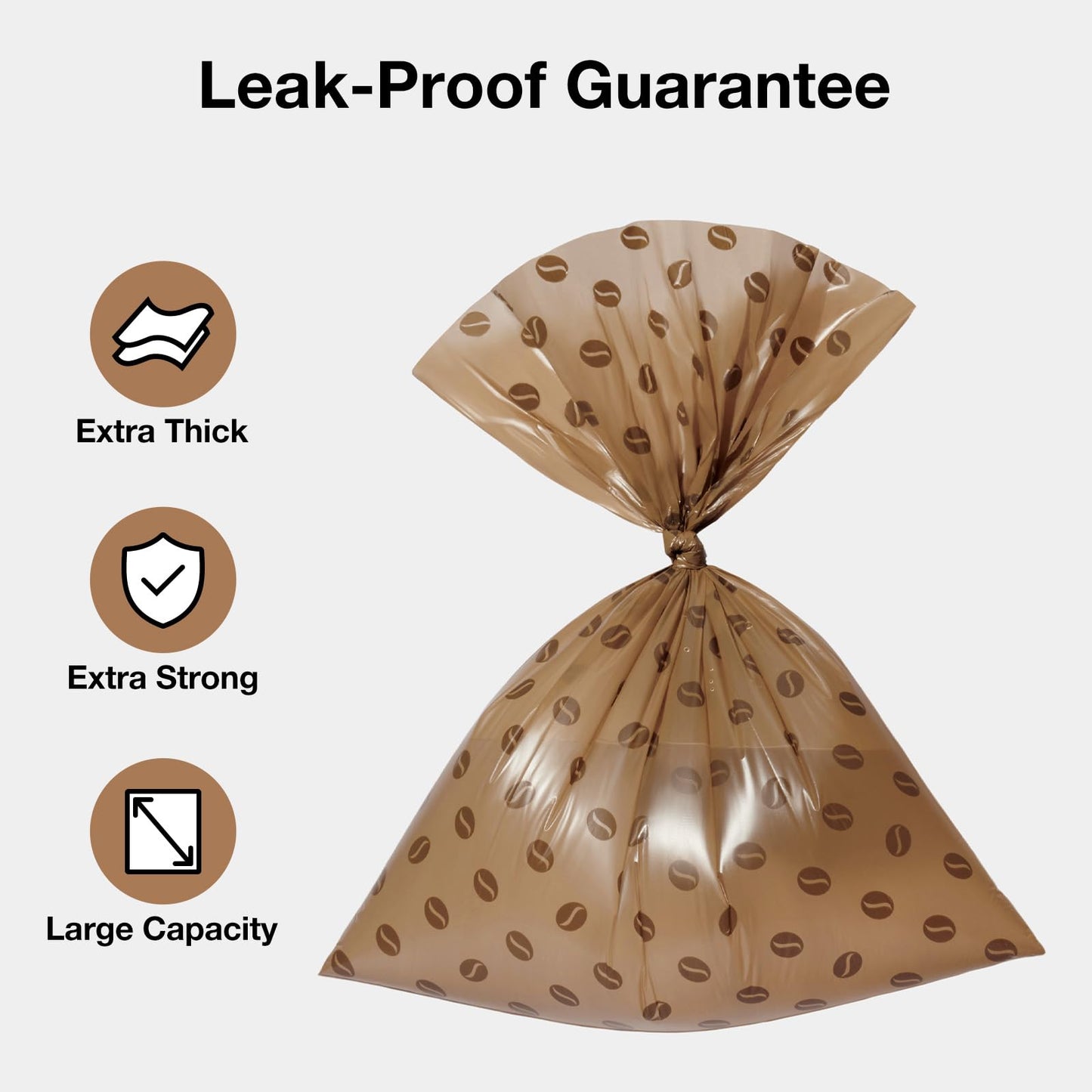VETRESKA Dog Poop Bags, 540 Count Coffee Scented Waste Bags, Leak Proof, Extra Thick, Large Dog Pet Bags for Dogs and Cats -(36 Rolls)