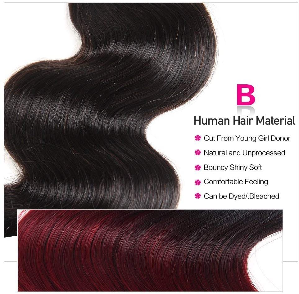 Body Wave Human Hair Bundles (10 12 14 Inch) 100% Unprocessed Human Hair Extensions for Women Brazilian Virgin Hair Weave Bundles Natural color