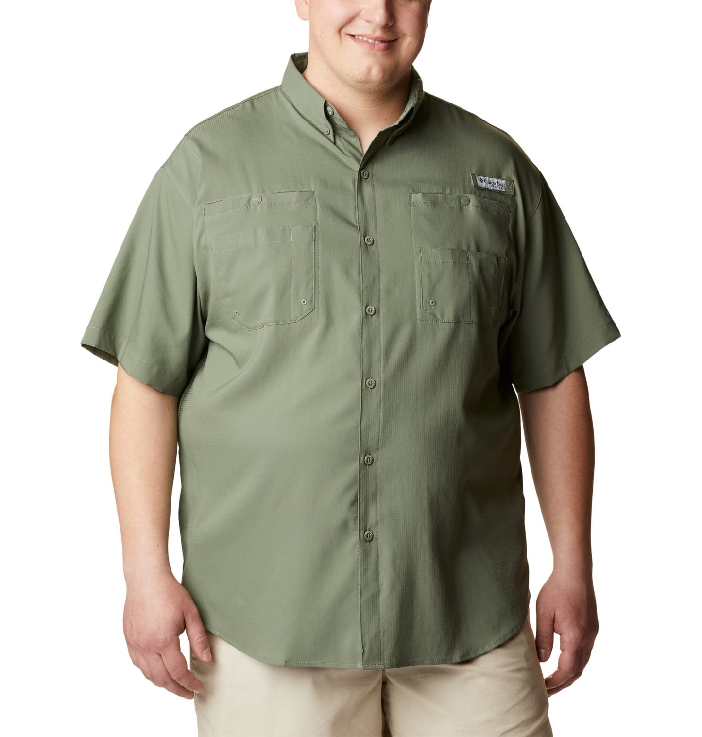 Columbia Mens Tamiami Ii Short Sleeve Shirt, Cypress, X-Large