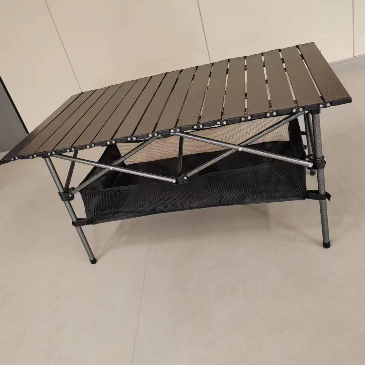 Large Portable Camping Table Folding Outdoor Table Collapsible Picnic Side Table with Storage Bag for RV BBQ Cooking Indoor Outdoor Beach Party Patio Picnic