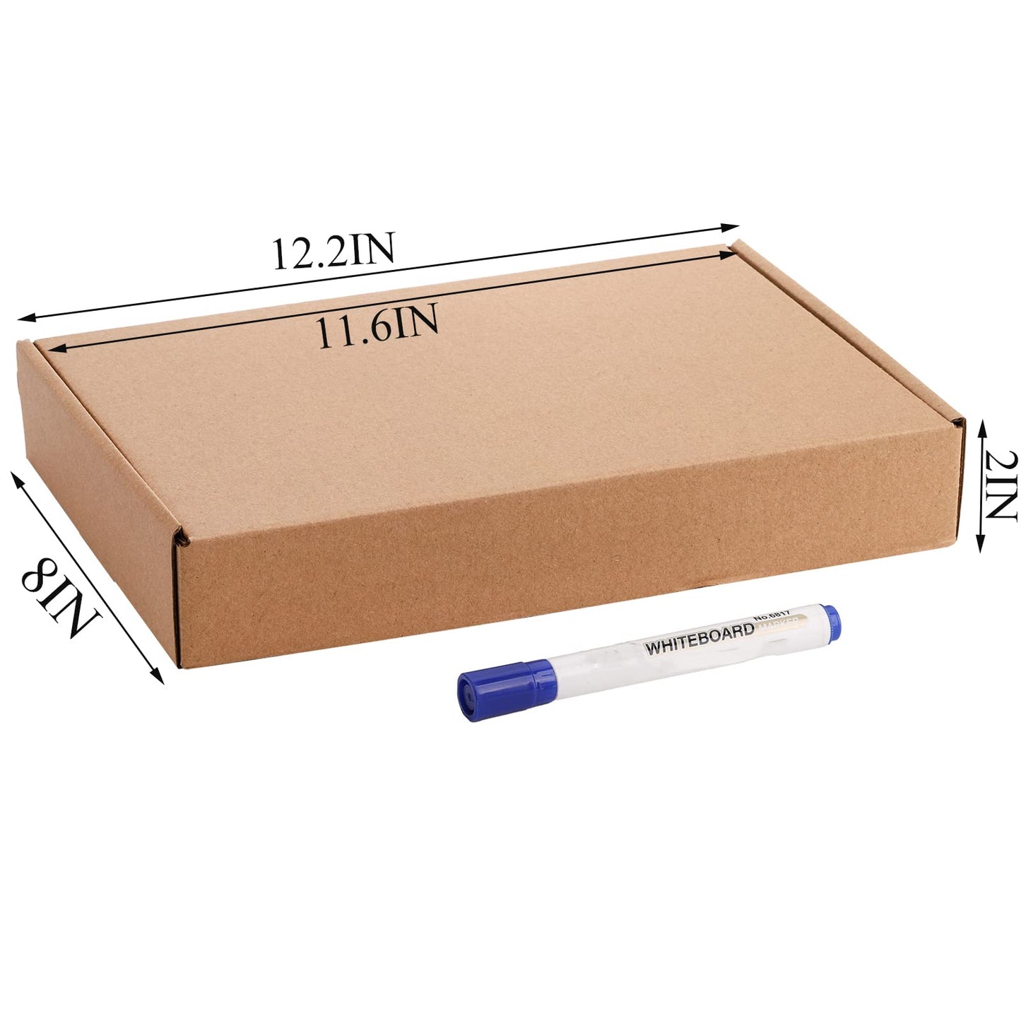 Cedilis 30 Pack 12x8x2 Inches Shipping Boxes, Brown Corrugated Cardboard Mailer Boxes, Medium Mailing Boxes for Shipping Packing Small Business
