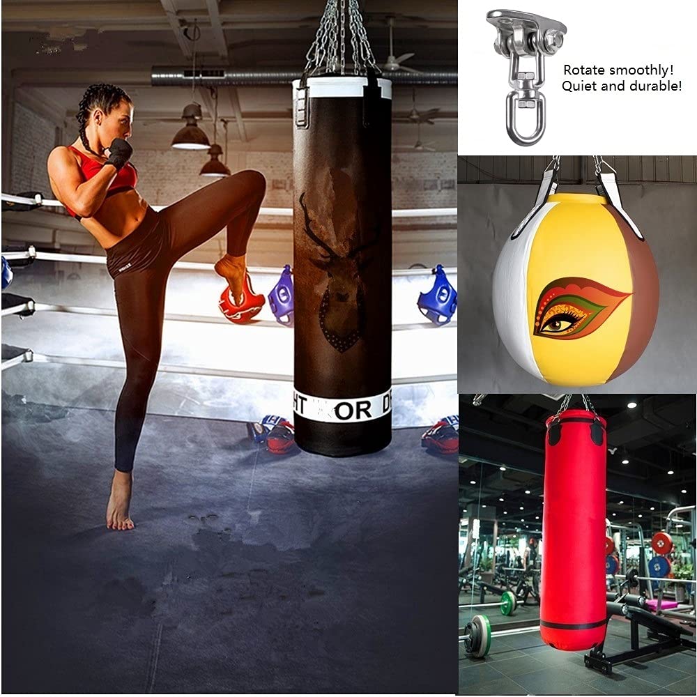 9M Stainless Steel 304 Heavy Duty Hanging Playground Swing sandbag Yoga Hammock Cradle 180°+360° Swing 1500LB Capacity