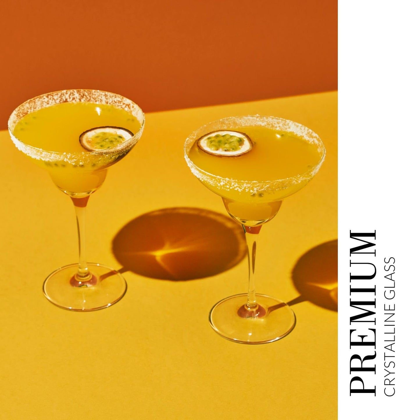 KROSNO Margarita Cocktail Glasses | Set of 6 | 9.1 oz | Mixology Collection | Perfect for Home, Restaurants and Parties | Dishwasher Safe
