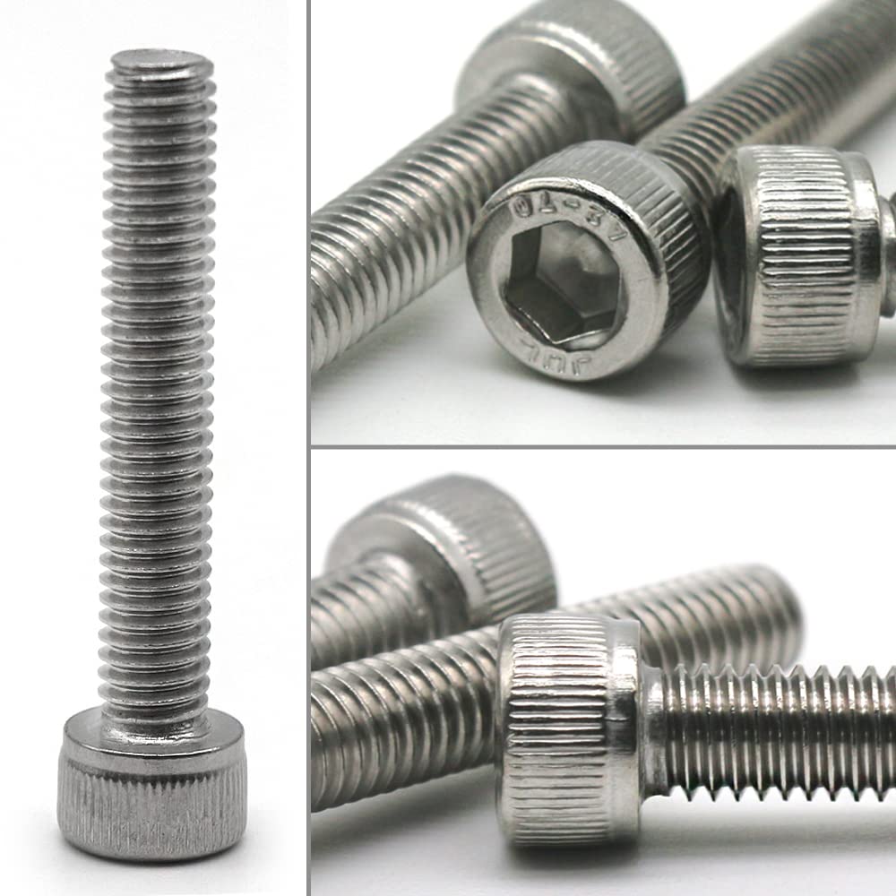 1280 Pieces M3 Screws Metric Stainless Steel 304 Hex Socket Head Cap Screws Bolts Nuts Washers Assortment Kit
