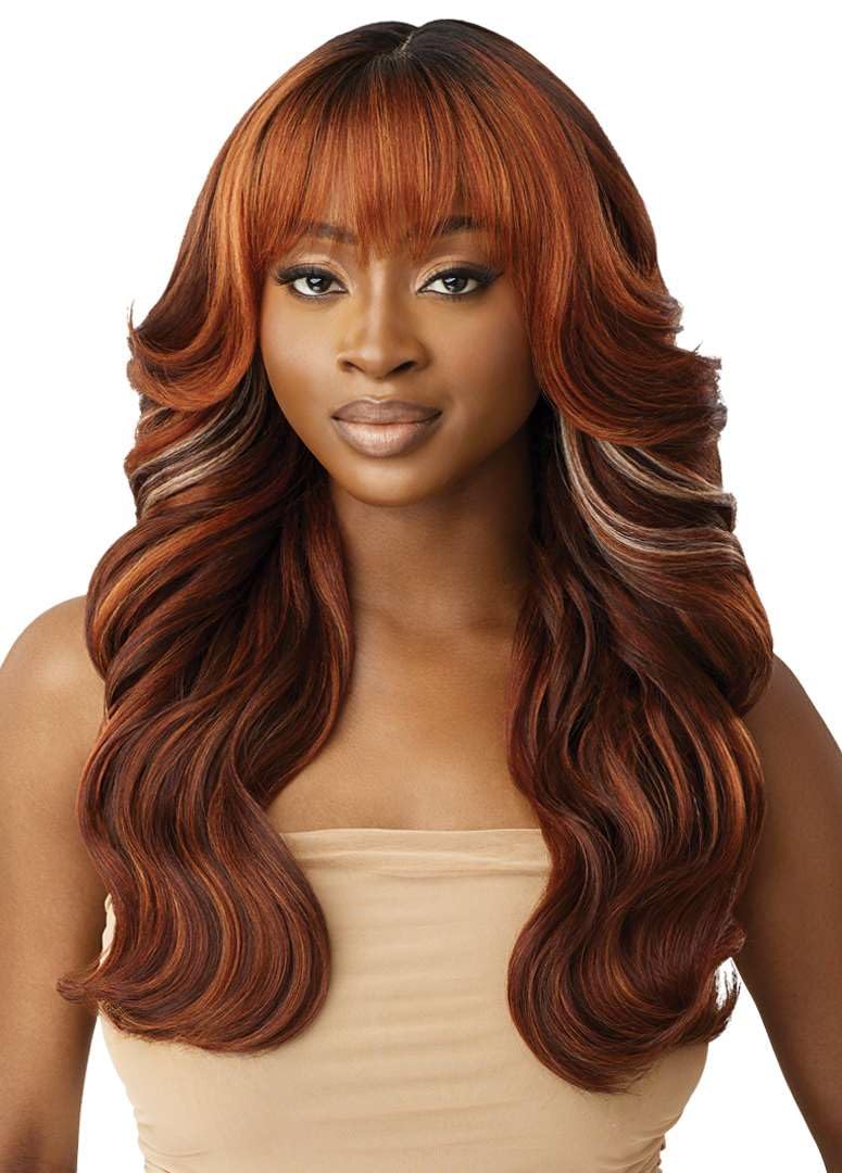 Outre Melted Hairline Synthetic Hd Lace Front Wig - Mandisa (Color : Drf Ginger Vanilla Kiss)