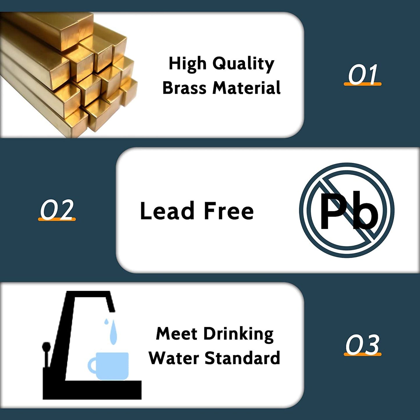 VINTEX 1/2 Inch Pex x 3/8 Inch Od Comression Pex Straight Valve 5 Pack,Pex Shut Off Valve,Quarter Turn Water Shut Off Valve,Solid Brass,Pex,CVPC