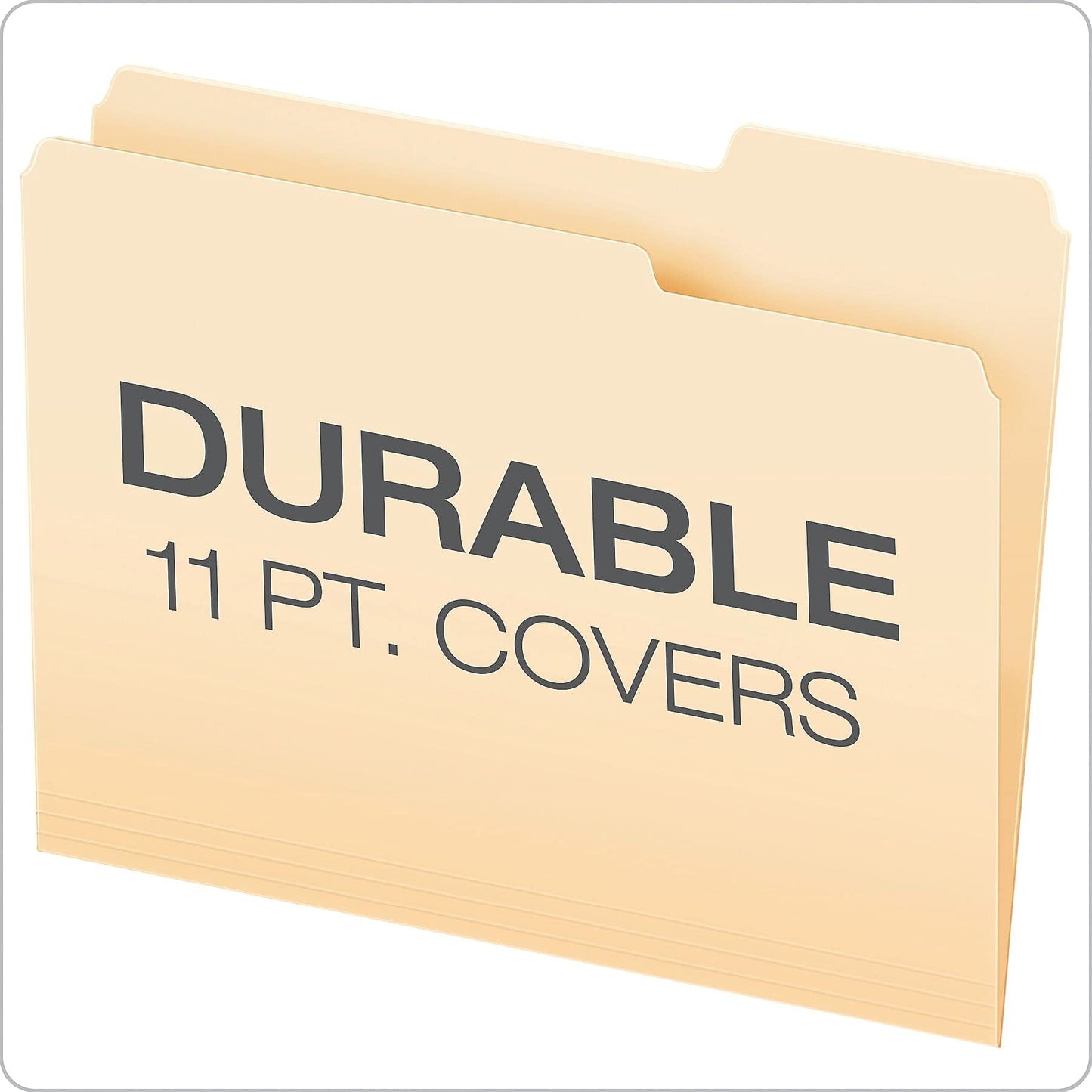Pendaflex Double Stuff File Folders, Letter Size, Manila, 50 Per Box