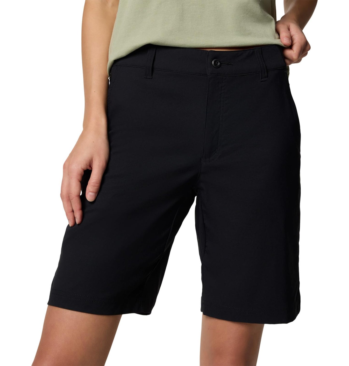 Columbia Women's Leslie Falls Long Short II, Black, 12 9