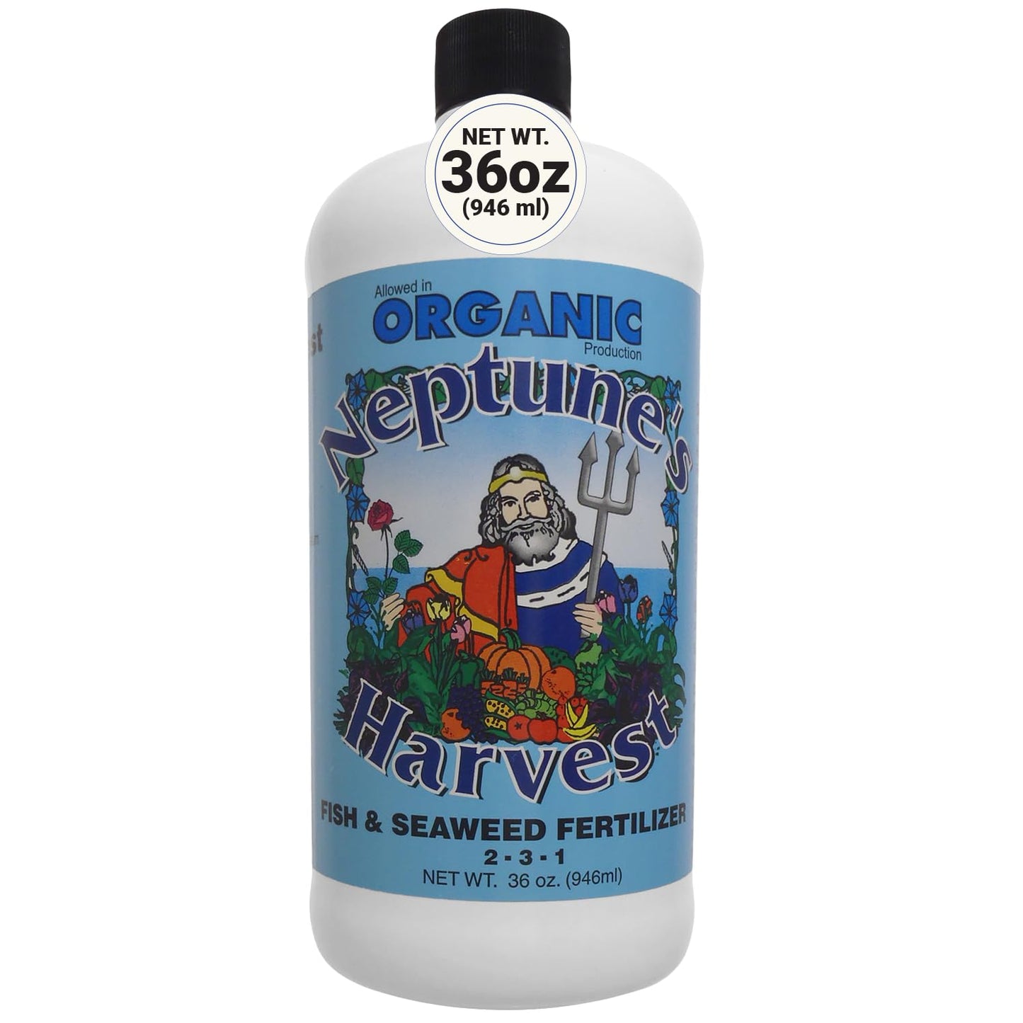 Neptune's Harvest Fish & Seaweed Blend Fertilizer 2-3-1 36 Oz