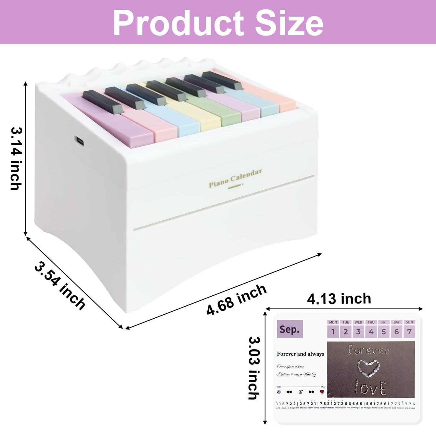 Piano Calendar 2026 Desk Calendar, Playable Piano Desk Calendar 2026, Swift Mini Piano Calendar With 52 Weeks of Music Sheets, Mini Piano Calendar 27 Cards Gifts for T Swift Fans Home Decor - White
