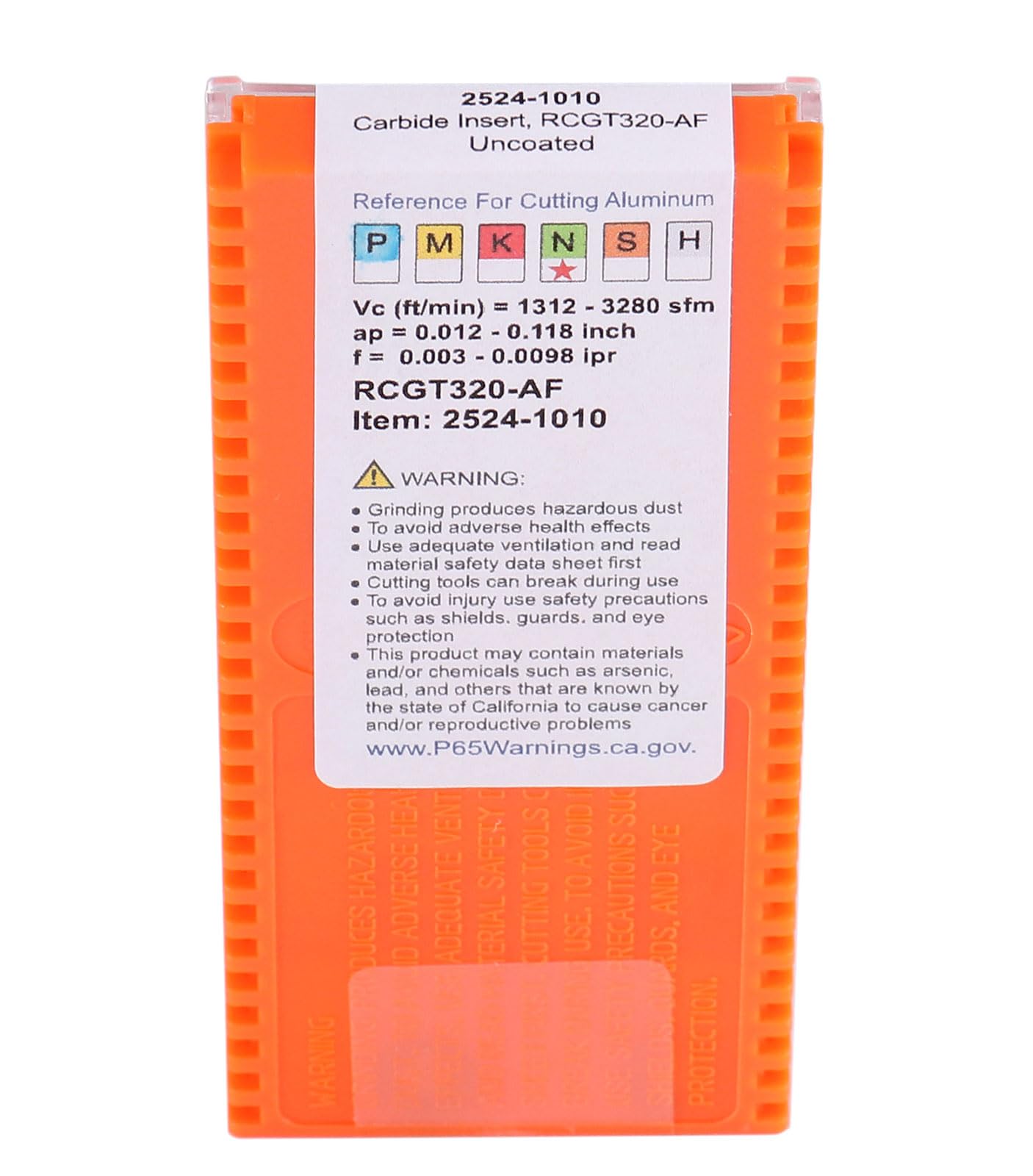 Accusize Industrial Tools Rcgt320 Carbide Inserts Uncoated, 10 Pc, 2524-1010x10