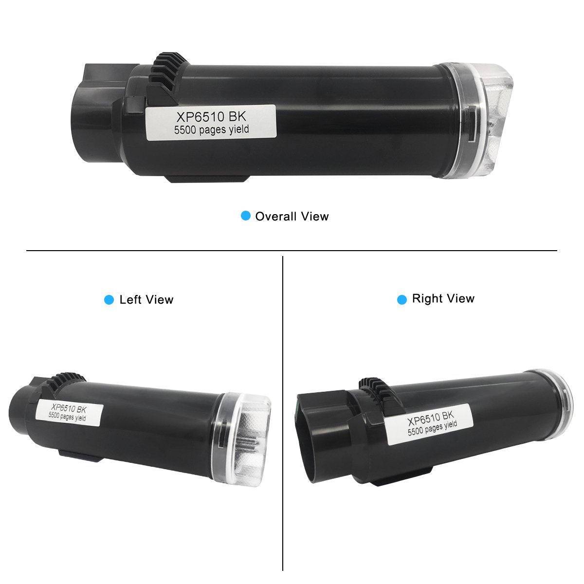 5 Packs Compatible Toner Cartridges 6510 6515【Extra High Yield】 5500 BK & 4300 Pages CMY VICTORSTAR for Xerox Phaser 6510 6510n 6510dn 6510dni 6510dnm WorkCentre 6515 6515n 6515dn 6515dni 6515dnm