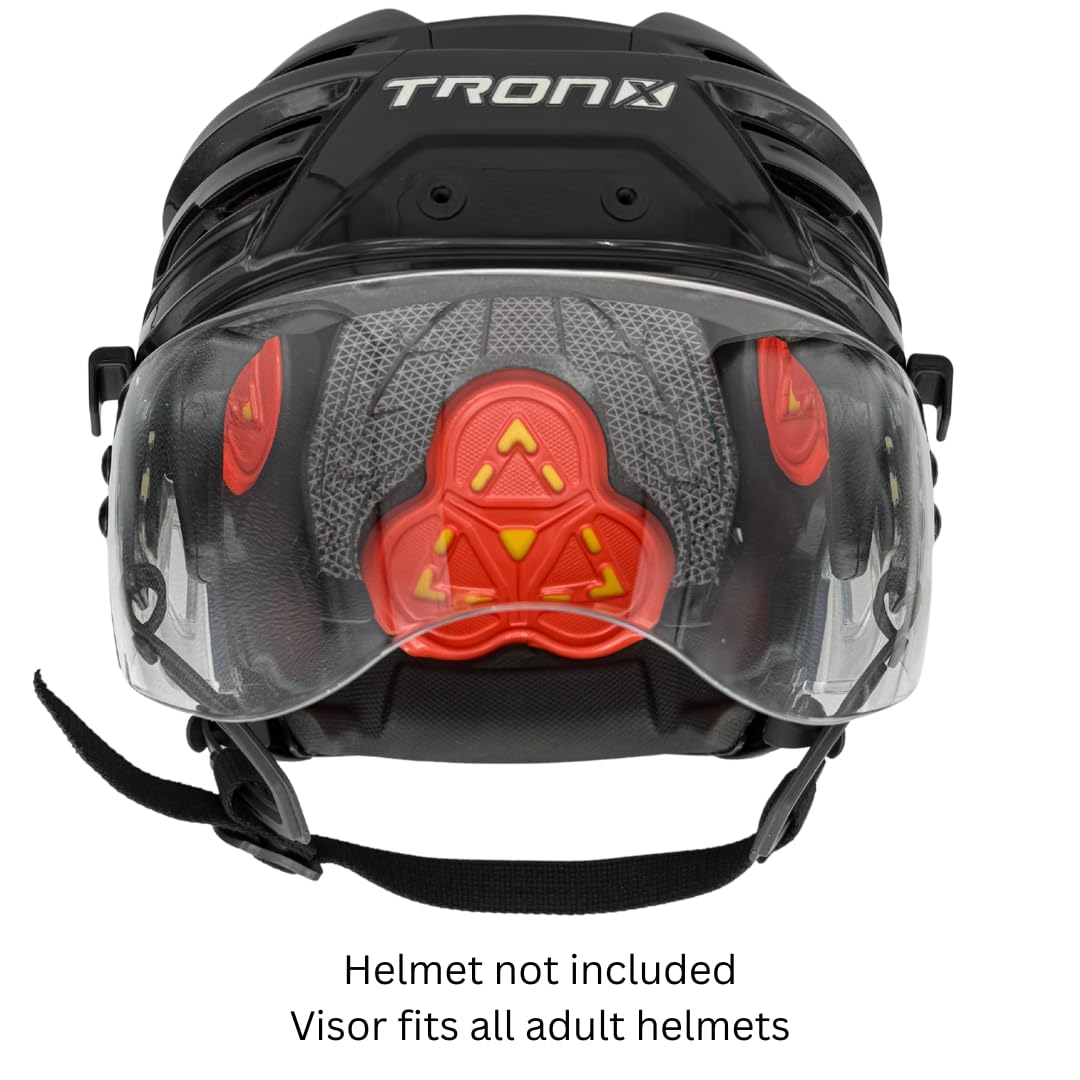 TronX S50 Pro Hockey Helmet Clear Visor (Anti-Scratch/Anti-Fog) CE Certified