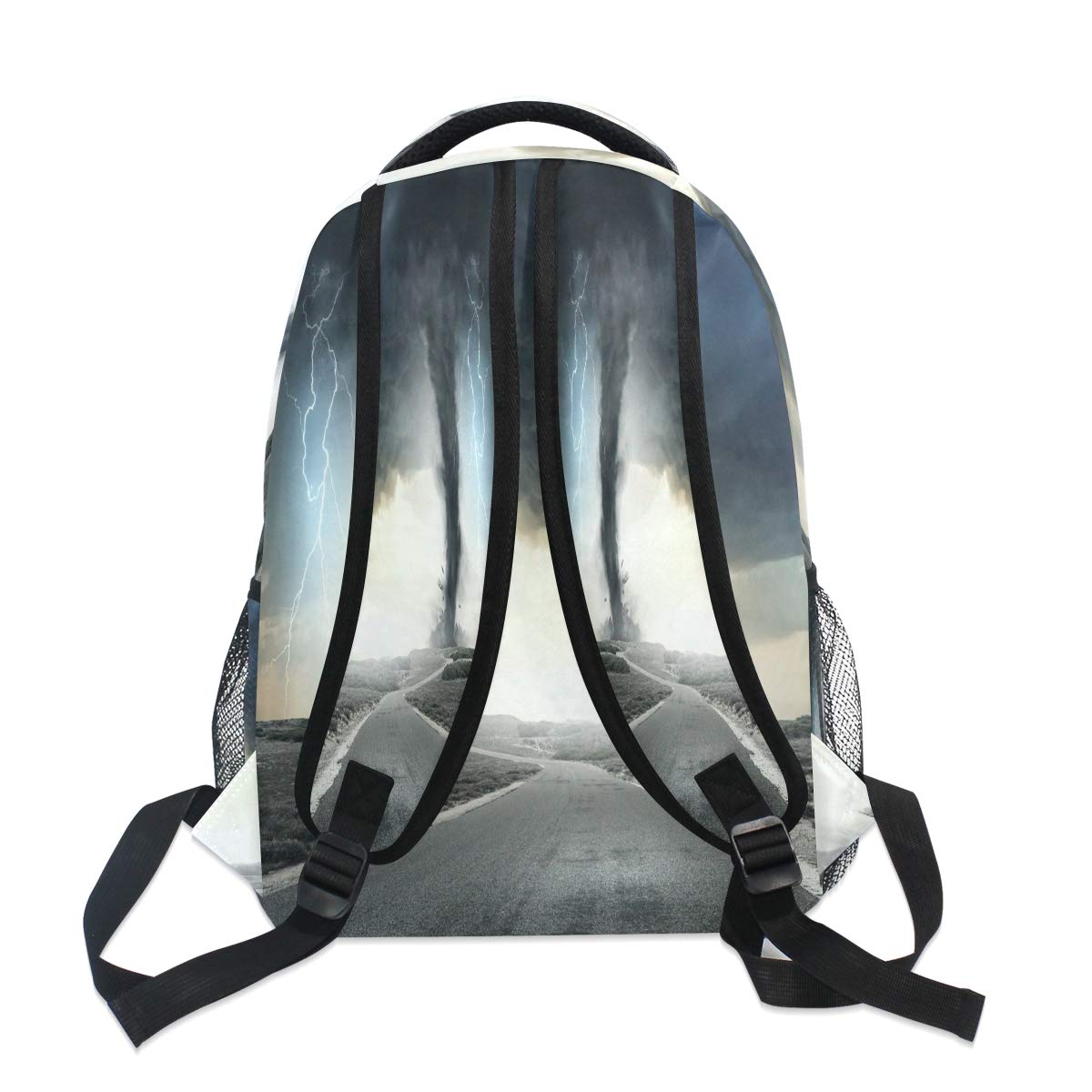 Blueangle Black Tornado Backpack Bookbags Laptop Backpack for Boys Girls Teens, College Backpack Water Resistant Travel Bookbag