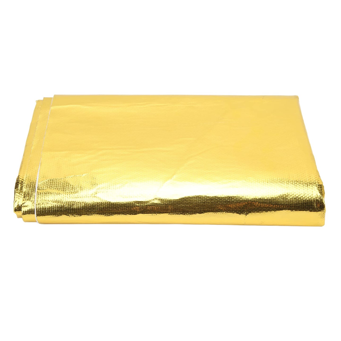 Heat Shield Wrap Tape, 39 X 47in High Temperature Heat Reflective Adhesive Backed Roll, Aluminum Foil Heat Thermal Barrier Tape, Thermal Insulation Adhesive Tape for Wires, Engine (Gold)