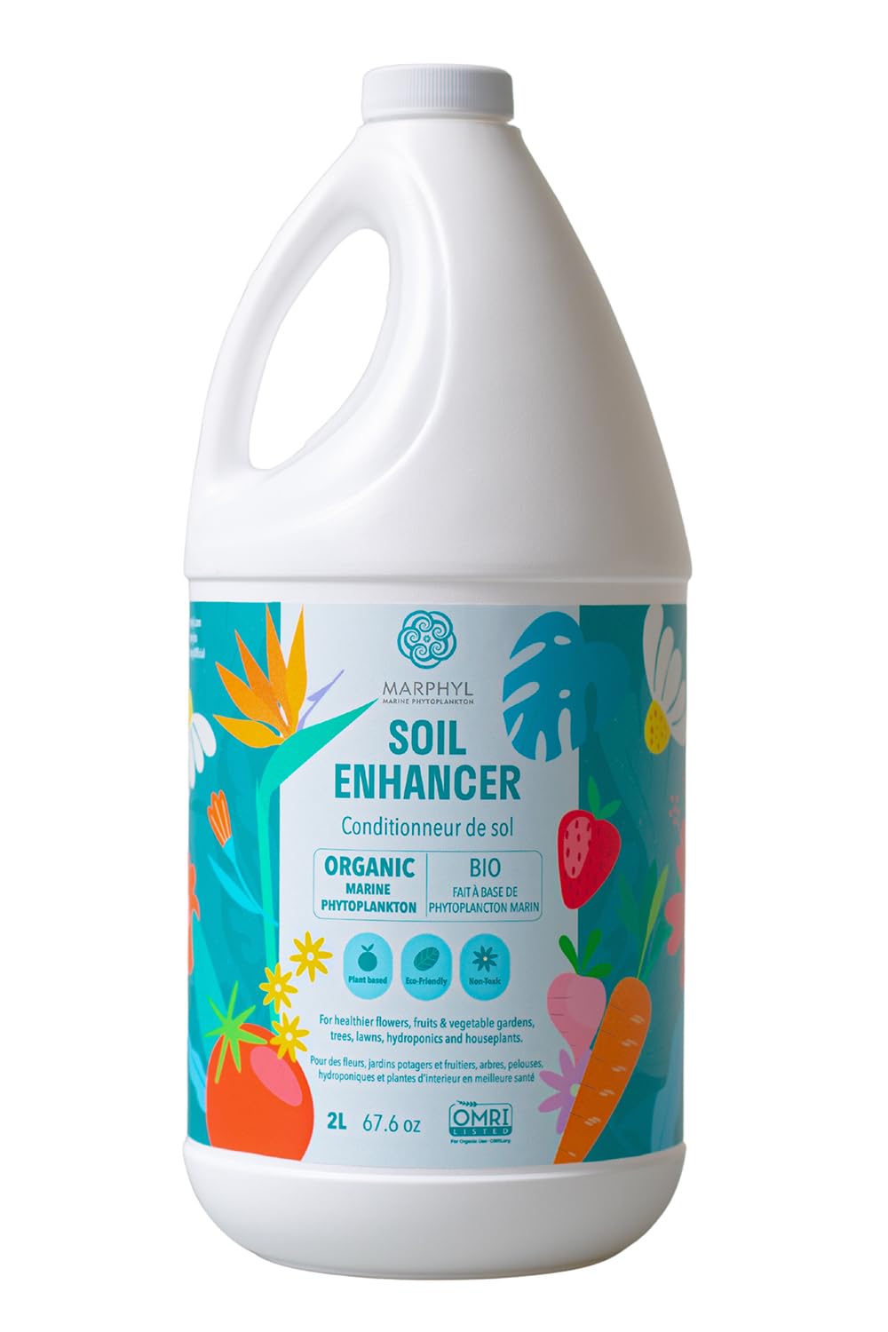 MARPHYL Organic Liquid Fertilizer – Indoor & Outdoor House Plant Fertilizer - All-Purpose Nutrient-Rich Plant Food - Soil Enhancer for Garden, Flowers, Vegetables, Succulents, Bamboo, Hydroponics