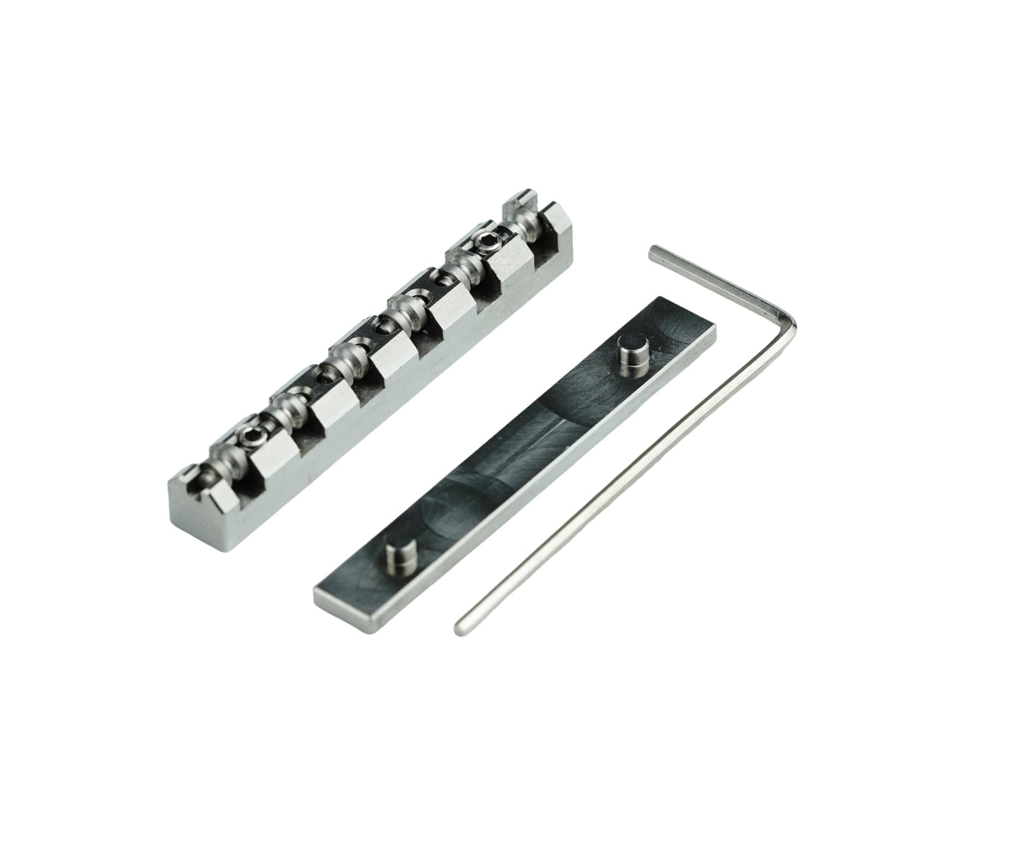 Guyker Guitar 42mm Roller Nut - Titanium alloy Ball Nut Height Adjustable Split Regulation Replacement Parts Compatible with 6 String Les Paul LP Style Guitar