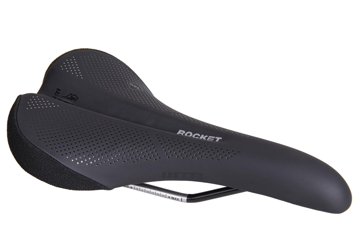 WTB Rocket Bike Saddle, Thick Padding, Medium Width, Mountain & Gravel (Steel Rail)