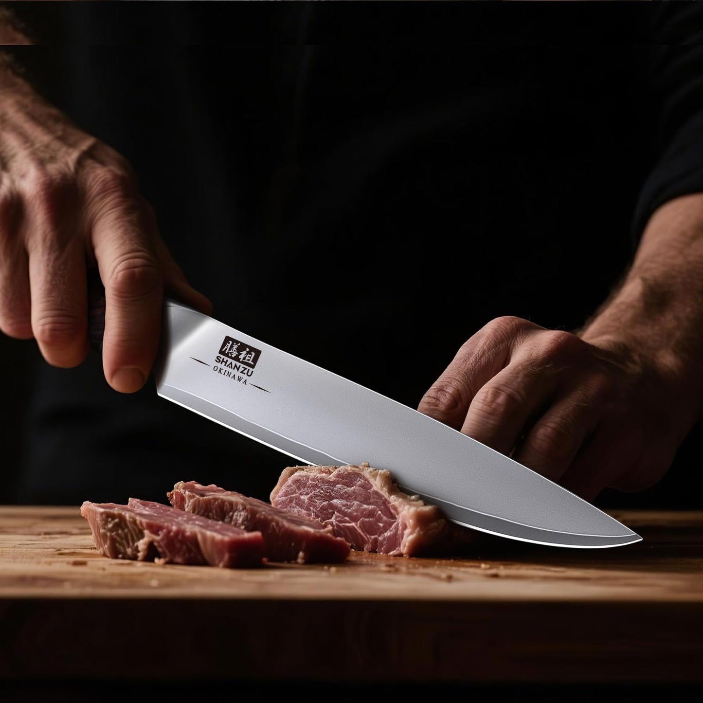 SHAN ZU Utility Knife 6 Inch, High Carbon Japanese 10Cr15Mov Stainless Steel Kitchen Professional Cooking Knife, Ultra Sharp Japanese Knife with Ergonomic Pakkawood Handle