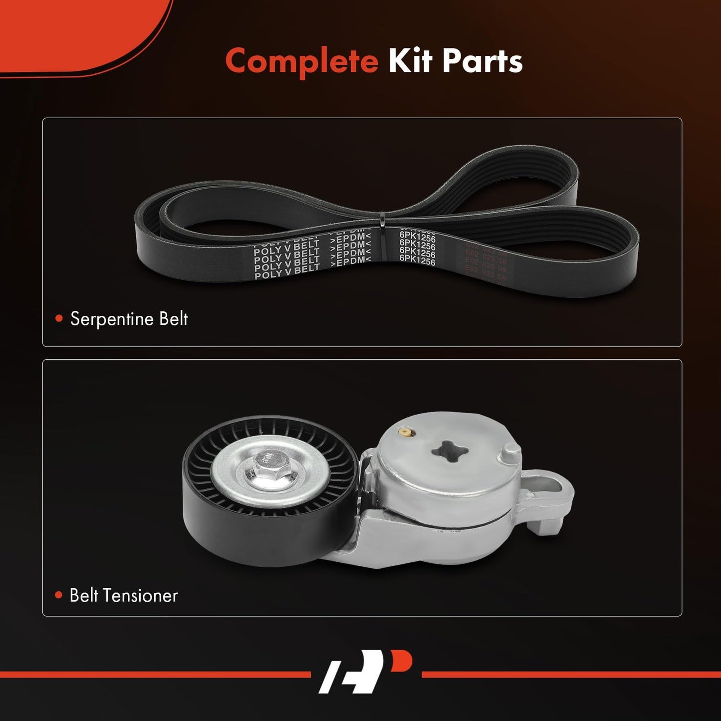 A-Premium Engine Serpentine Belt Drive Kit with Tensioner Compatible with Toyota Camry 2012-2017, RAV4 2009-2018 & Scion tC 2011-2016 - DOHC L4 2.5L