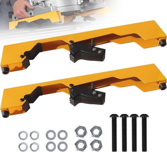 2 Pack Miter Saw Mounting Brackets, Large Heavy Duty Miter Saw Compatible with DWX723, DWX724, DWX725, DWX725B and DW723 Stands Yellow
