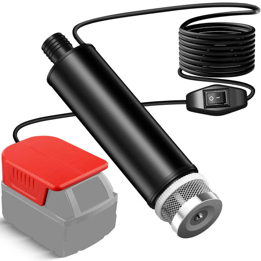 Cordless Submersible Water Pump for Milwaukee M-18 18V Battery,635GPH Portable Transfer Water Pump for Camping Tub Garden RV Pond Draining Job Sites(No Battery)