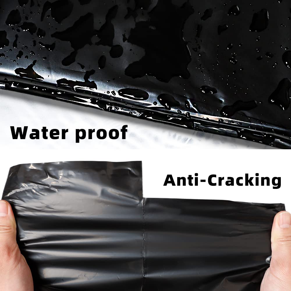 POLYSELLS Poly Mailers Shipping Envelopes, Strong Adhesive Sealing, Waterproof, and Tear-resistant Postal Mailing Bags for Clothing, Books, and Accessories (Black, 12x15.5 Inch, 500 pcs)