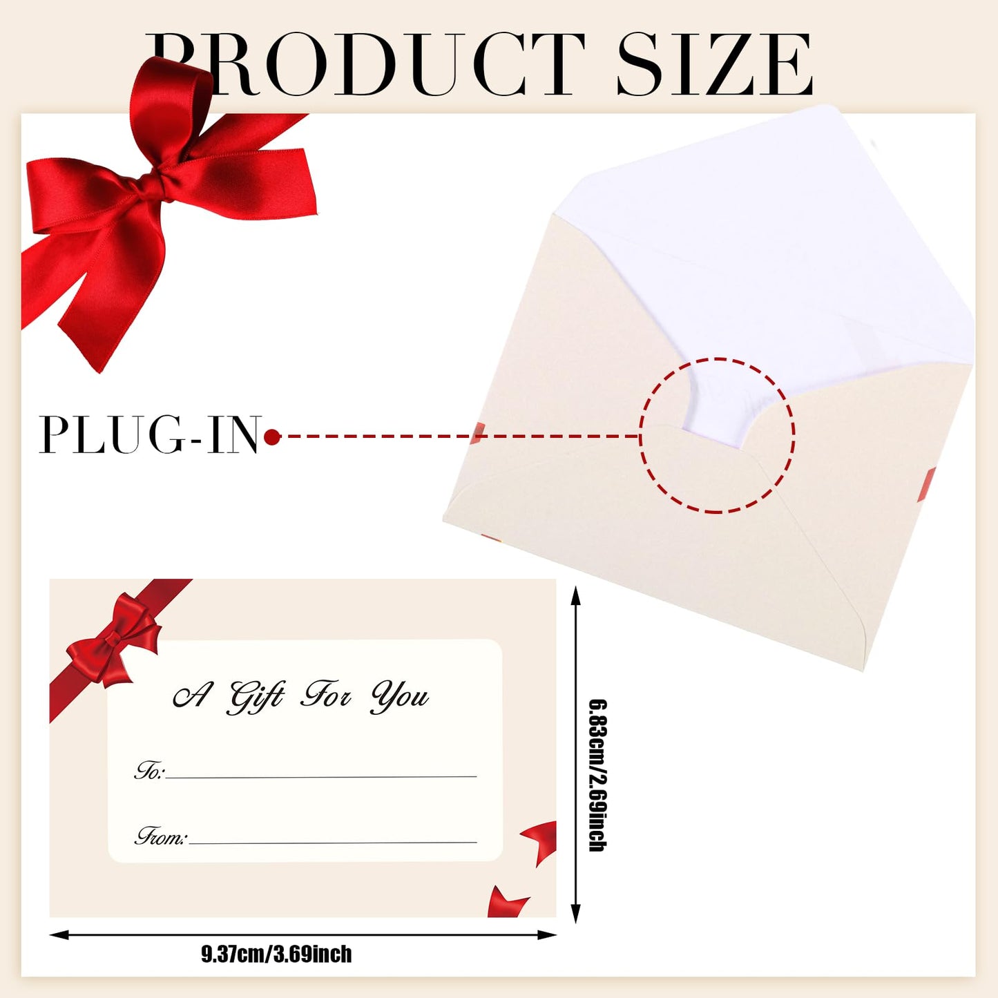 Gueevin 600 Pcs Mini Gift Card Envelopes Holiday Card Sleeves Gift Holder Small Envelopes Bulk for Note Mailing Office Wedding Birthday Party, 3.69 x 2.69 in(Red)