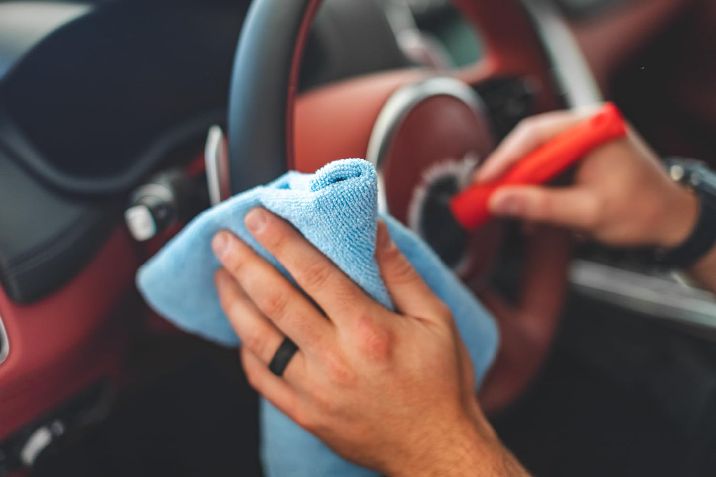 The Rag Company - Edgeless 300 - Microfiber Detailing Towels, Perfect for Removing Polishes, Sealants, and Glaze; Great for Interior Cleaning and Dirty Jobs; 300GSM, 16in x 16in, Ice Grey (10-Pack)